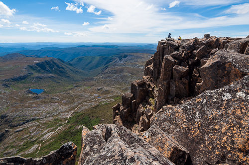 On Cradle Mountain summit.